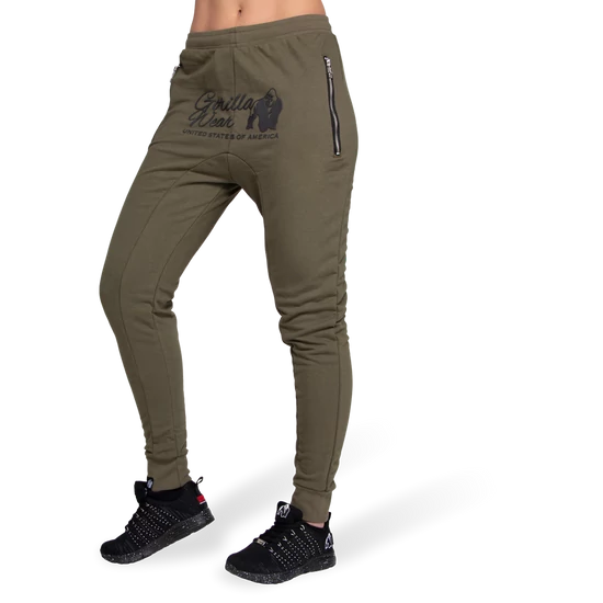 Gorilla Wear Celina Drop Crotch Joggers (army zöld)