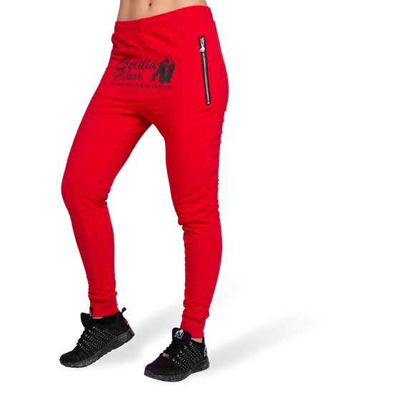 Gorilla Wear Celina Drop Crotch Joggers (piros)