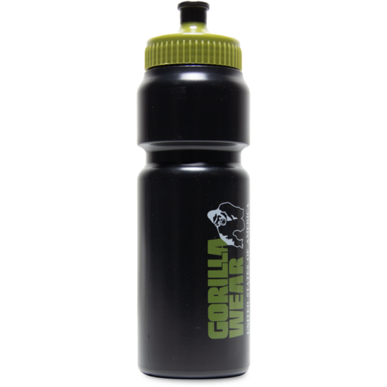 Gorilla Wear Classic Sports Bottle (fekete/army zöld 750ml)