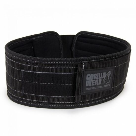 Gorilla Wear 4 Inch Nylon Lifting Belt (fekete/szürke)