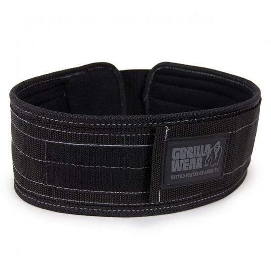 Gorilla Wear 4 Inch Nylon Lifting Belt (fekete/szürke)