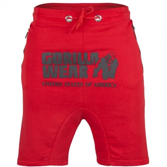 Gorilla Wear Alabama Drop Crotch Shorts (piros)