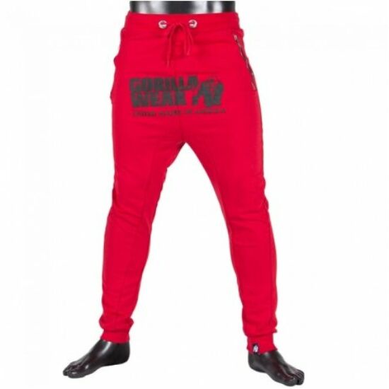 Gorilla Wear Alabama Drop Crotch Joggers (piros)