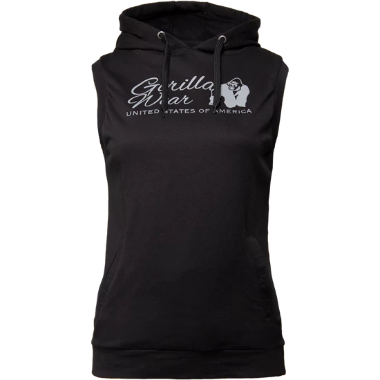 Gorilla Wear Selma Sleeveless Hoodie (fekete)