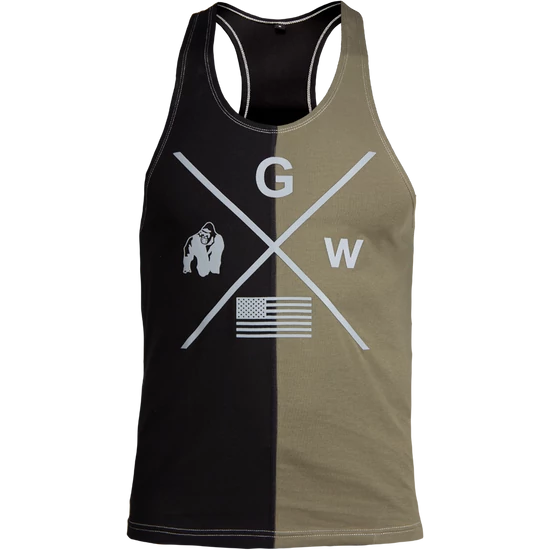 Gorilla Wear Sterling Stringer Tank Top (fekete/army zöld)