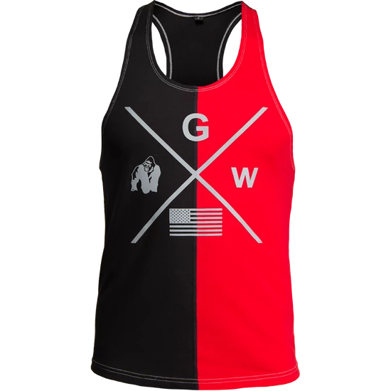 Gorilla Wear Sterling Stringer Tank Top (fekete/piros)