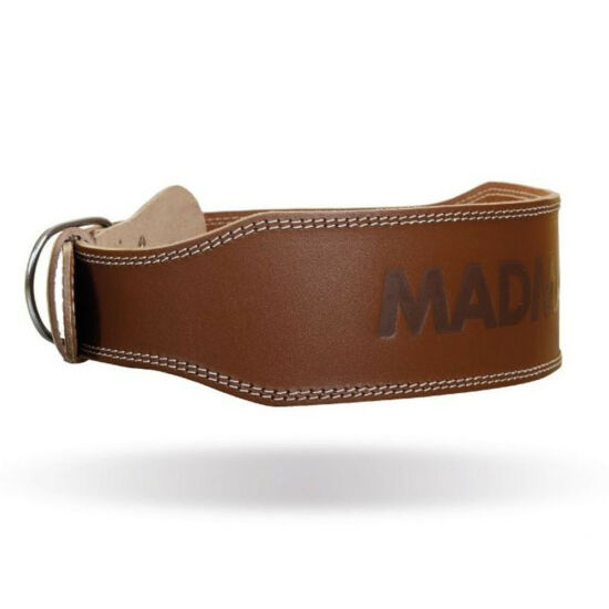 MADMAX Full Leather Belt öv - csokoládé barna