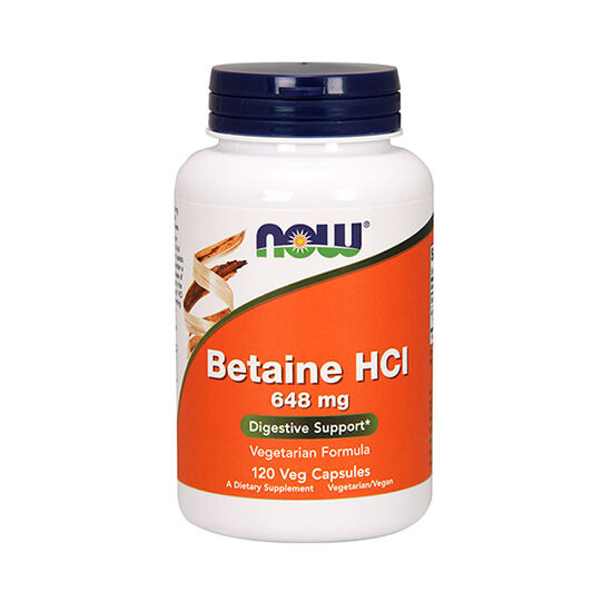 NOW Foods Betaine HCl (120 kapszula)