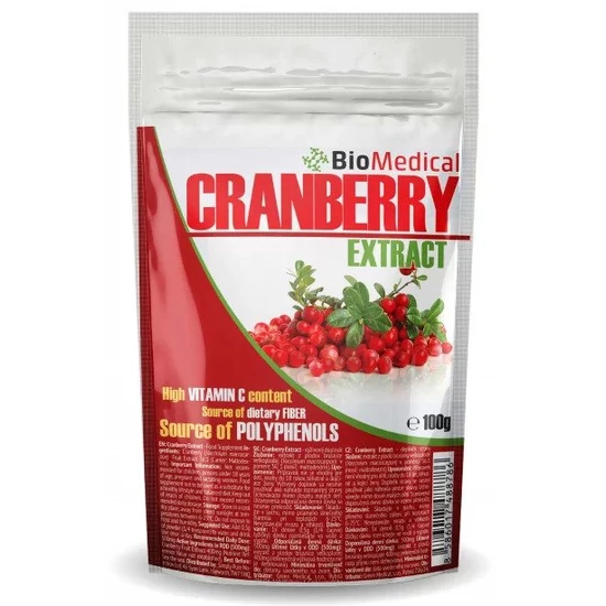 Biomedical Cranberry Extract (Tőzegáfonya kivonat) (100g)