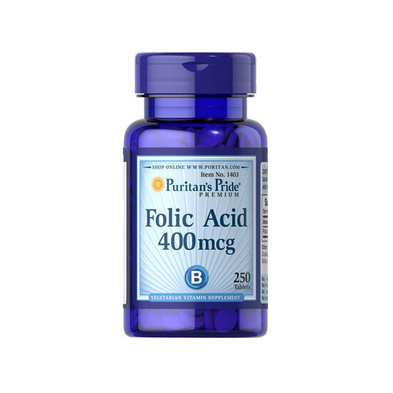 Puritans Pride Folic Acid 400mcg (250 tabletta)