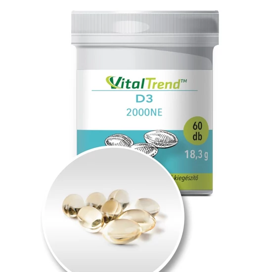 Vital Trend D3-vitamin 2000 NE (60 lágy kapszula)