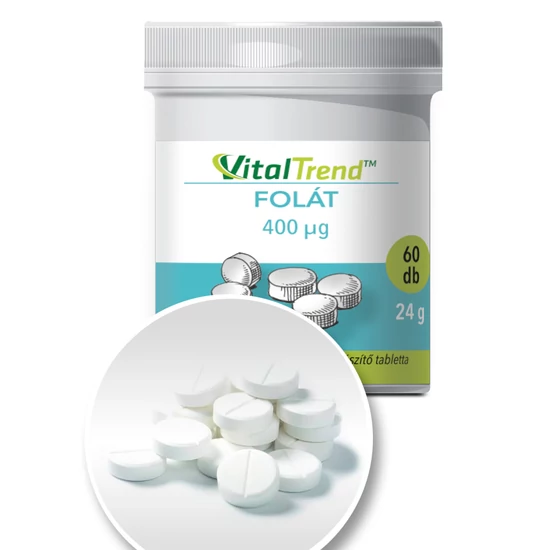 Vital Trend Folsav (Folát) 400µg (60 tabletta)