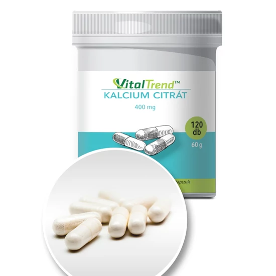 Vital Trend Kalcium-citrát 400 mg (120 kapszula)