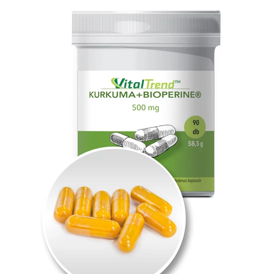 Vital Trend Kurkuma + Bioperine (90 kapszula)