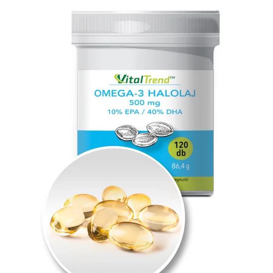 Vital Trend Omega-3 (10/40) halolaj (120 lágy kapszula)