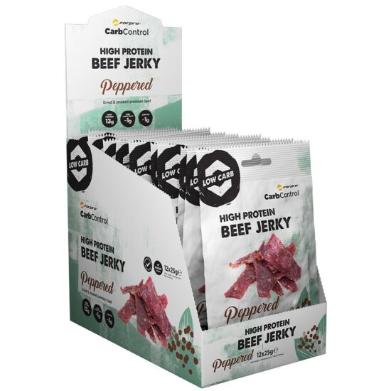 ForPro High Protein Beef Jerky - Peppered (12 x 25g)