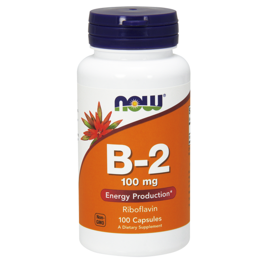 NOW Foods Vitamin B-2 (Riboflavin) 100mg (100 kapszula)