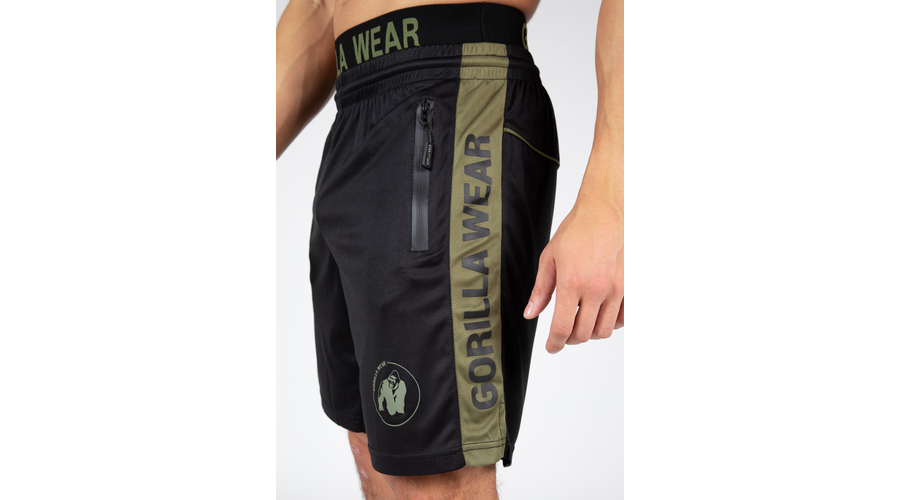 Gorilla Wear Atlanta Shorts (fekete/zöld)
