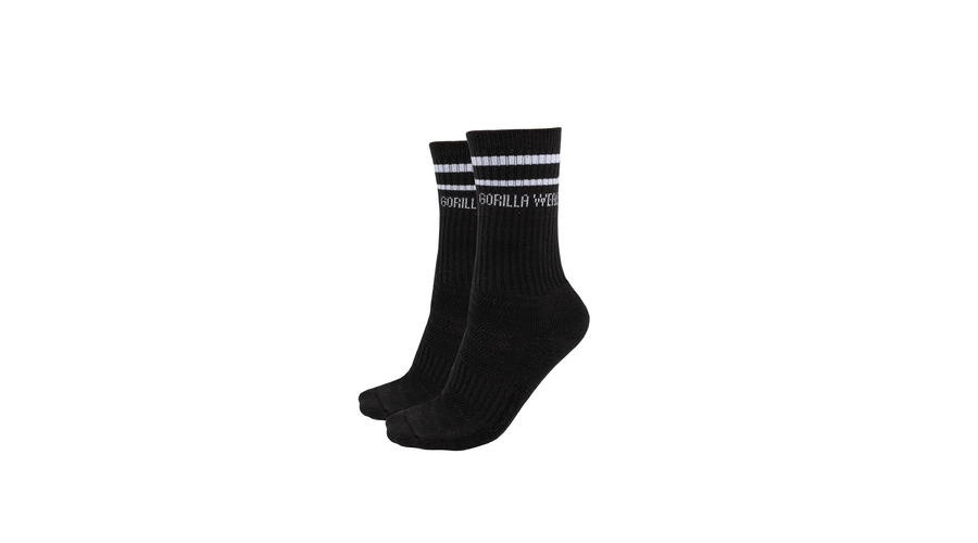Gorilla Wear Crew Socks 2-pack zokni (Fekete)