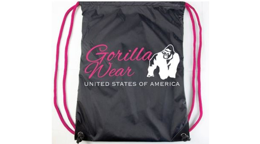 Gorilla Wear Drawstring Bag (fekete/pink)