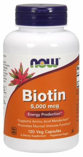 NOW Foods Biotin 5000mcg (120 kapszula)