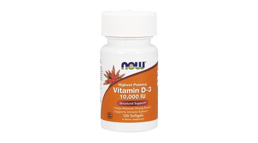 NOW Foods Vitamin D-3 10.000 IU (120 lágy kapszula)