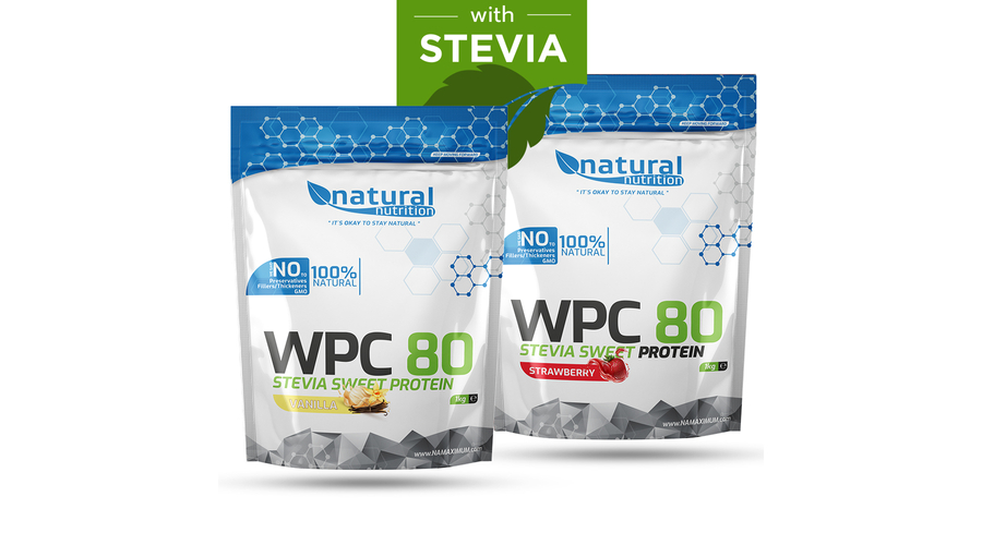Natural Nutrition WPC 80 Stevia Sweet - tejsavó whey protein (1kg)