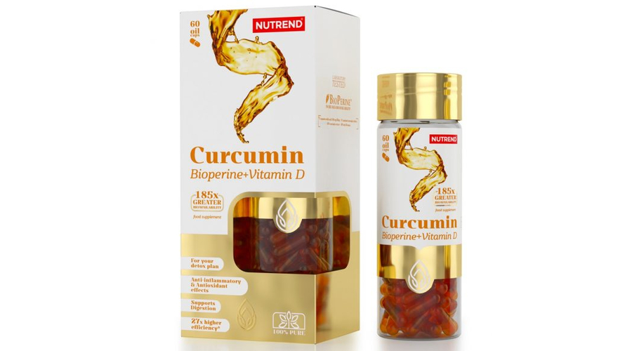 Nutrend Curcumin + Bioperine + Vitamin D (60 kapszula)