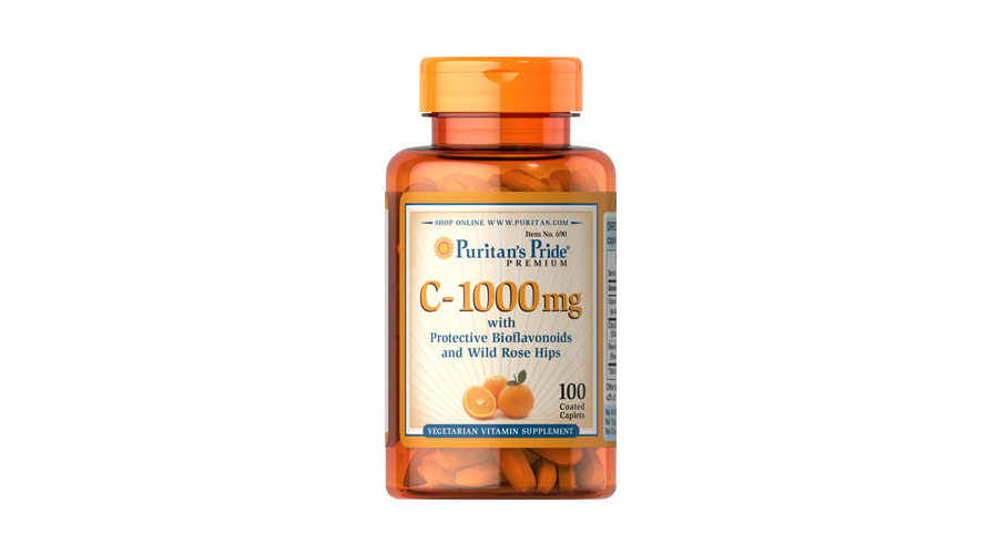 Puritans Pride Vitamin C-1000mg with Bioflavonoids & Rose Hips (100 tabletta)