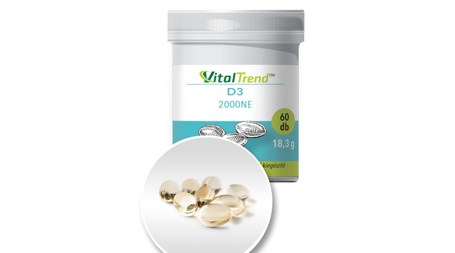 Vital Trend D3-vitamin 2000 NE (60 lágy kapszula)