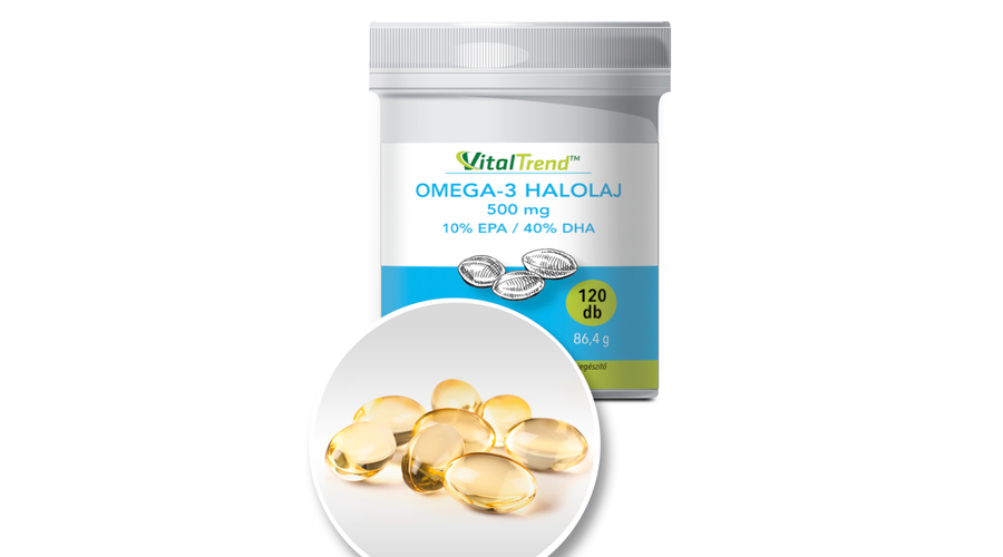 Vital Trend Omega-3 (10/40) halolaj (120 lágy kapszula)