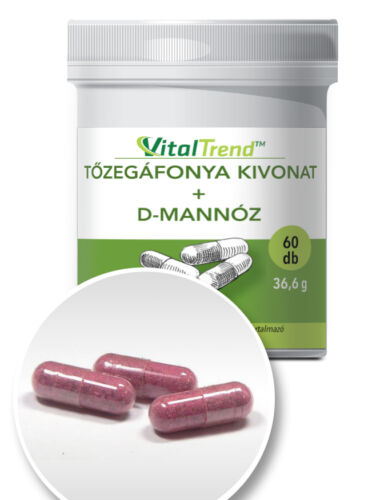 Vital Trend Tőzegáfonya + D-mannóz (60 kapszula)