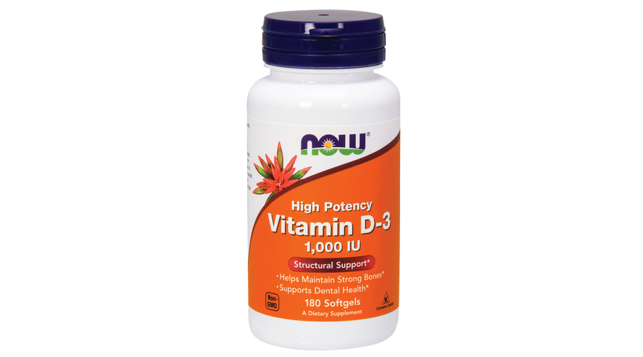 NOW Foods Vitamin D-3 1000IU (180 lágy kapszula)